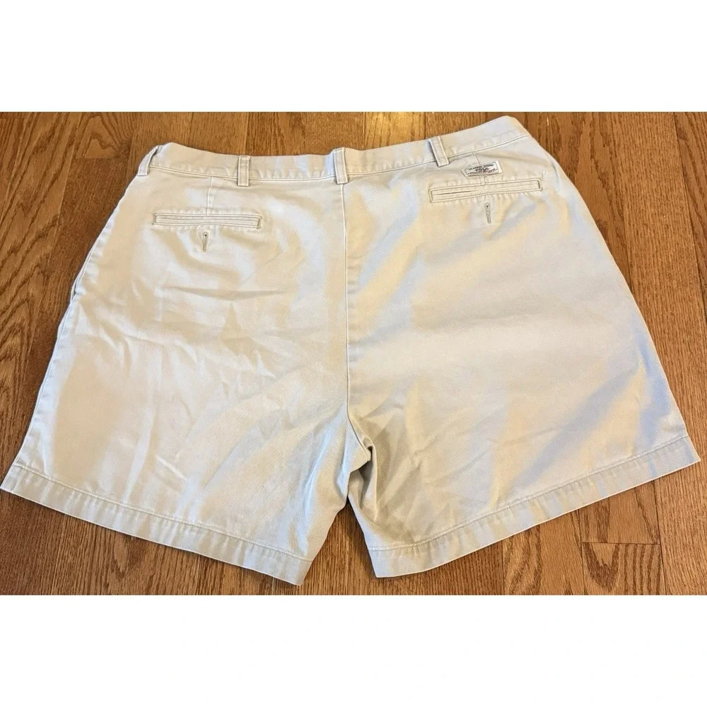Vtg Polo Ralph Lauren Andrew Short Khaki Double Pleated Cotton Men's Size 40
